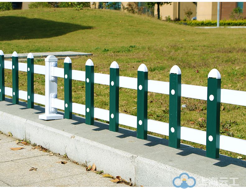 草坪护栏栅栏围栏户外花园围栏庭院栅栏绿化栏杆塑钢pvc护栏围栏(图13)